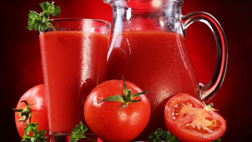 Pankreatīta gadījumā bez paasinājuma noderīga ir svaigi spiesta tomātu sula